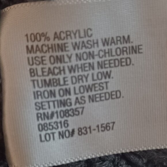 Women's Worthington 100% Acrylic Gray Sweater Size XL - Picture 7 of 7